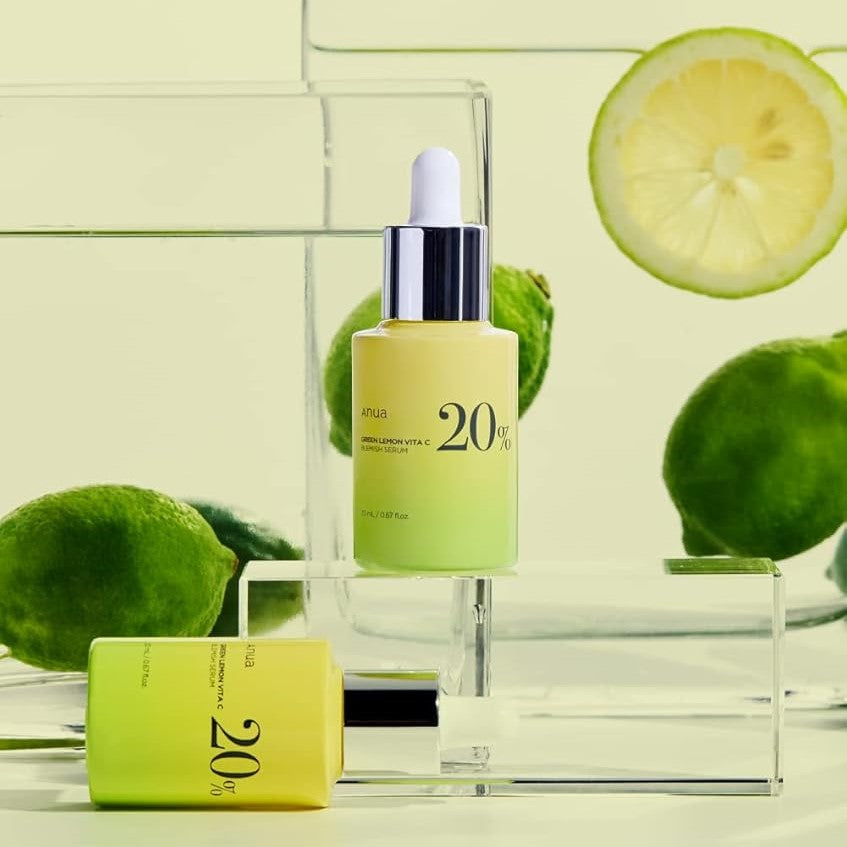 Anua Green Lemon Vitamin C Serum with Vitamin E, Hyaluronic & Ferulic Acid 0.67 fl.oz / 20ml
